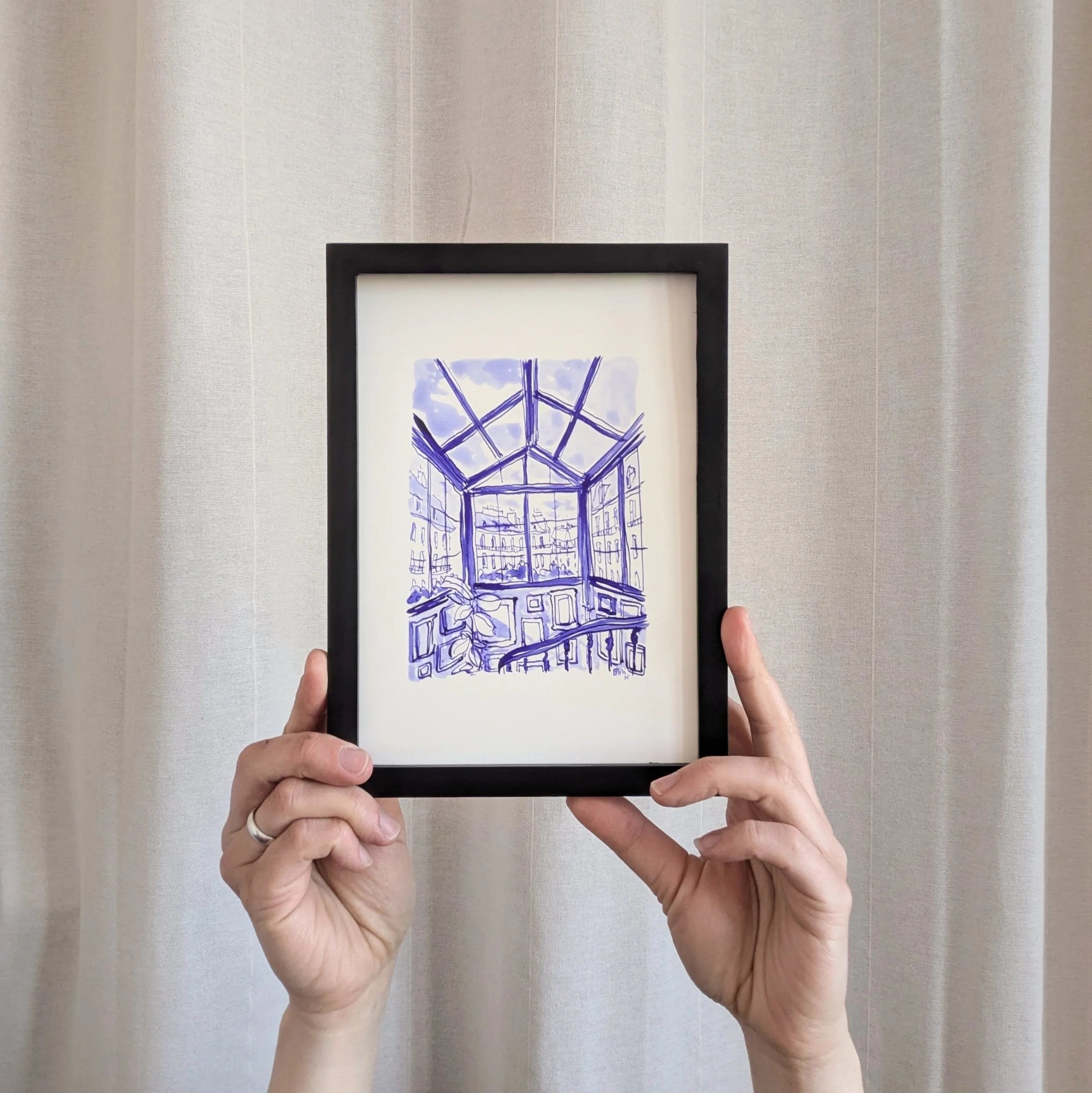 Original ! Vue Parisienne - Bleu