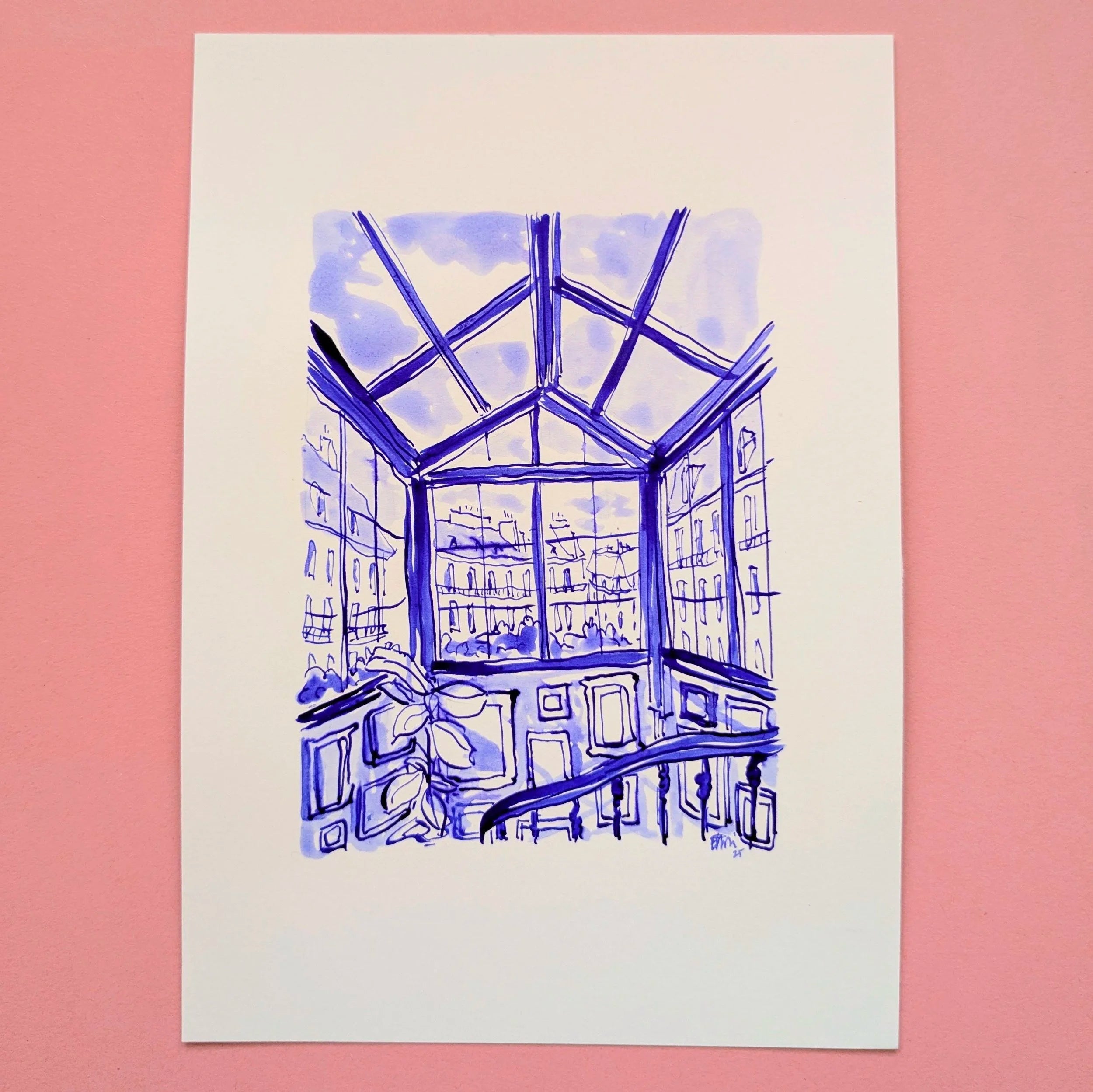 Original ! Vue Parisienne - Bleu