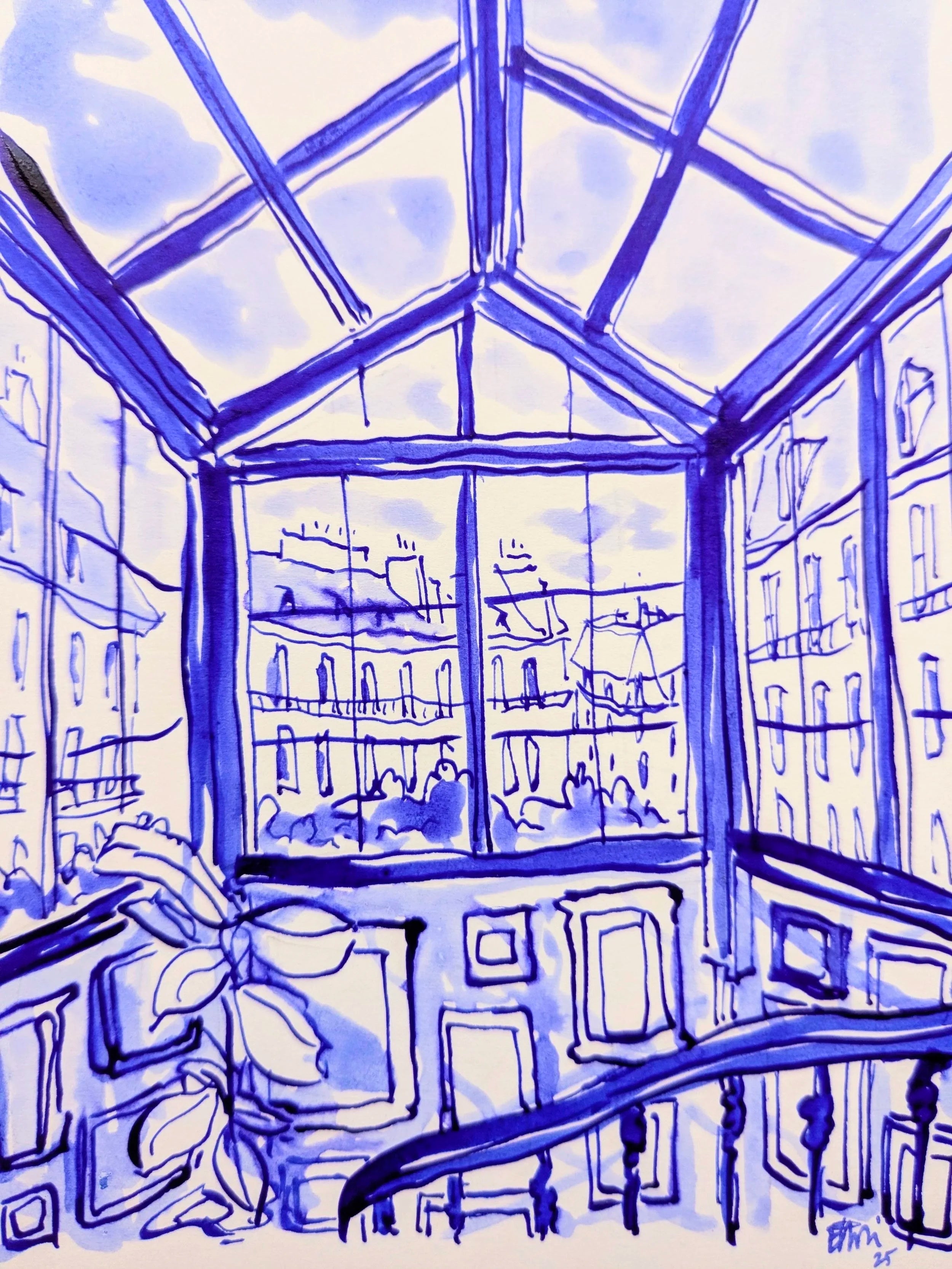 Original ! Vue Parisienne - Bleu