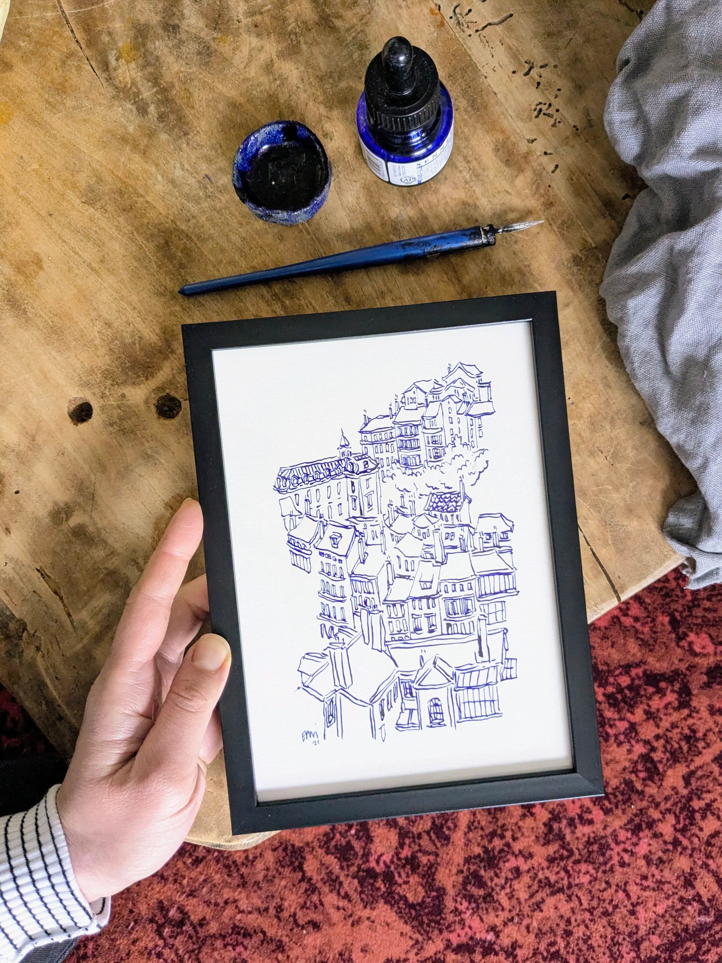 Original ! Pentes de la Croix-Rousse #1,  Bleu